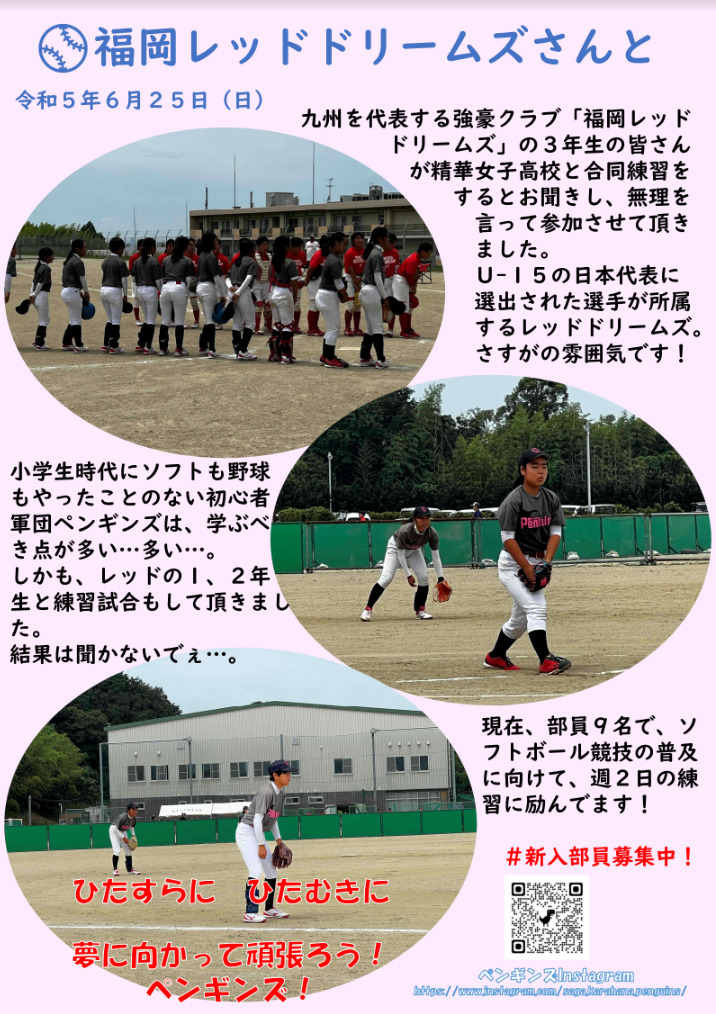 ⚾福岡レッドドリームズさんと